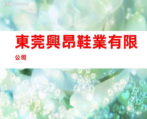 東莞興昂鞋業有限公司